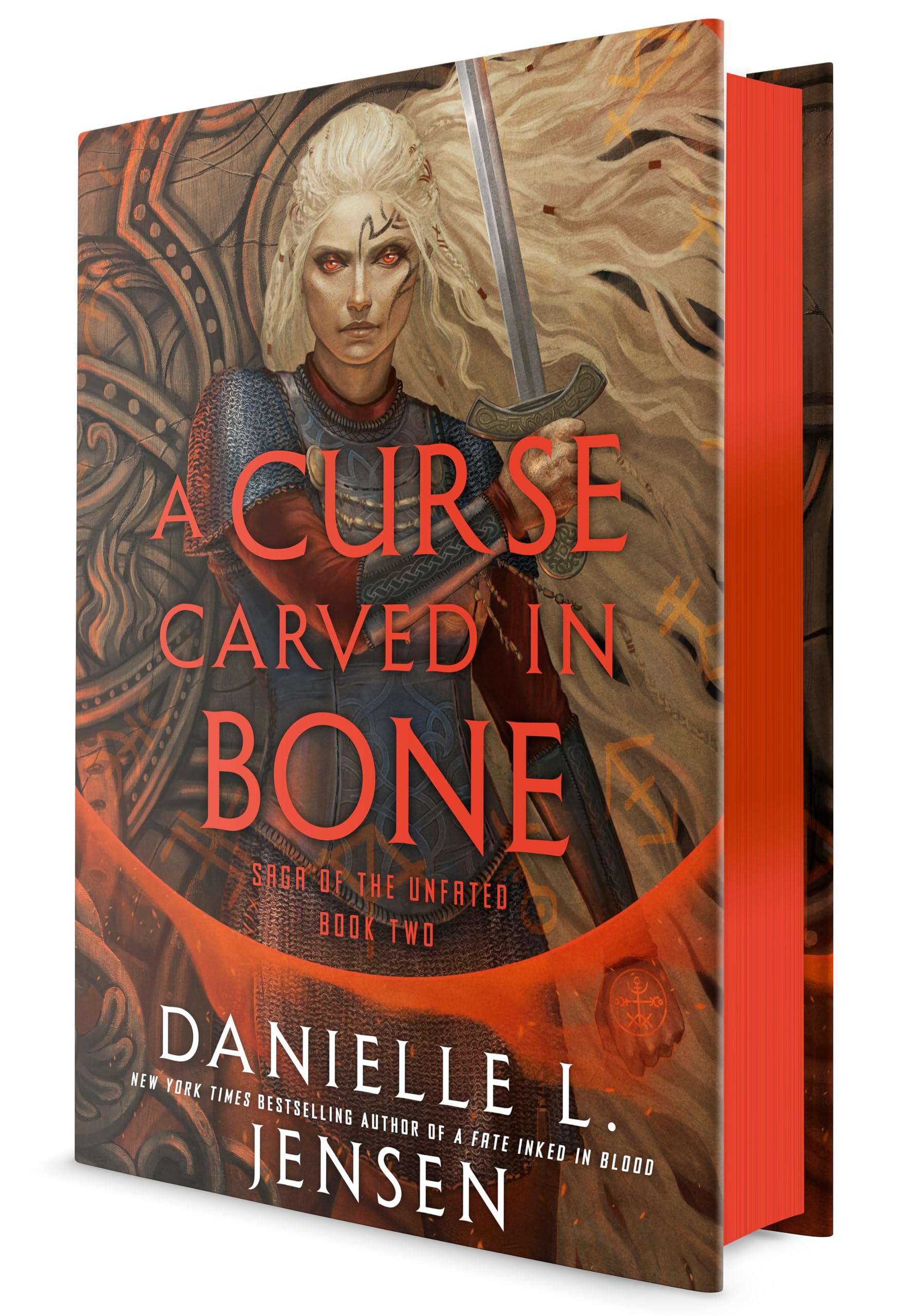 A Curse Carved in Bone: Book Two of the Saga of the Unfated by Jensen, Danielle L.