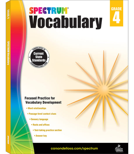 Spectrum Vocabulary, Grade 4: Volume 87 -- Spectrum, Paperback