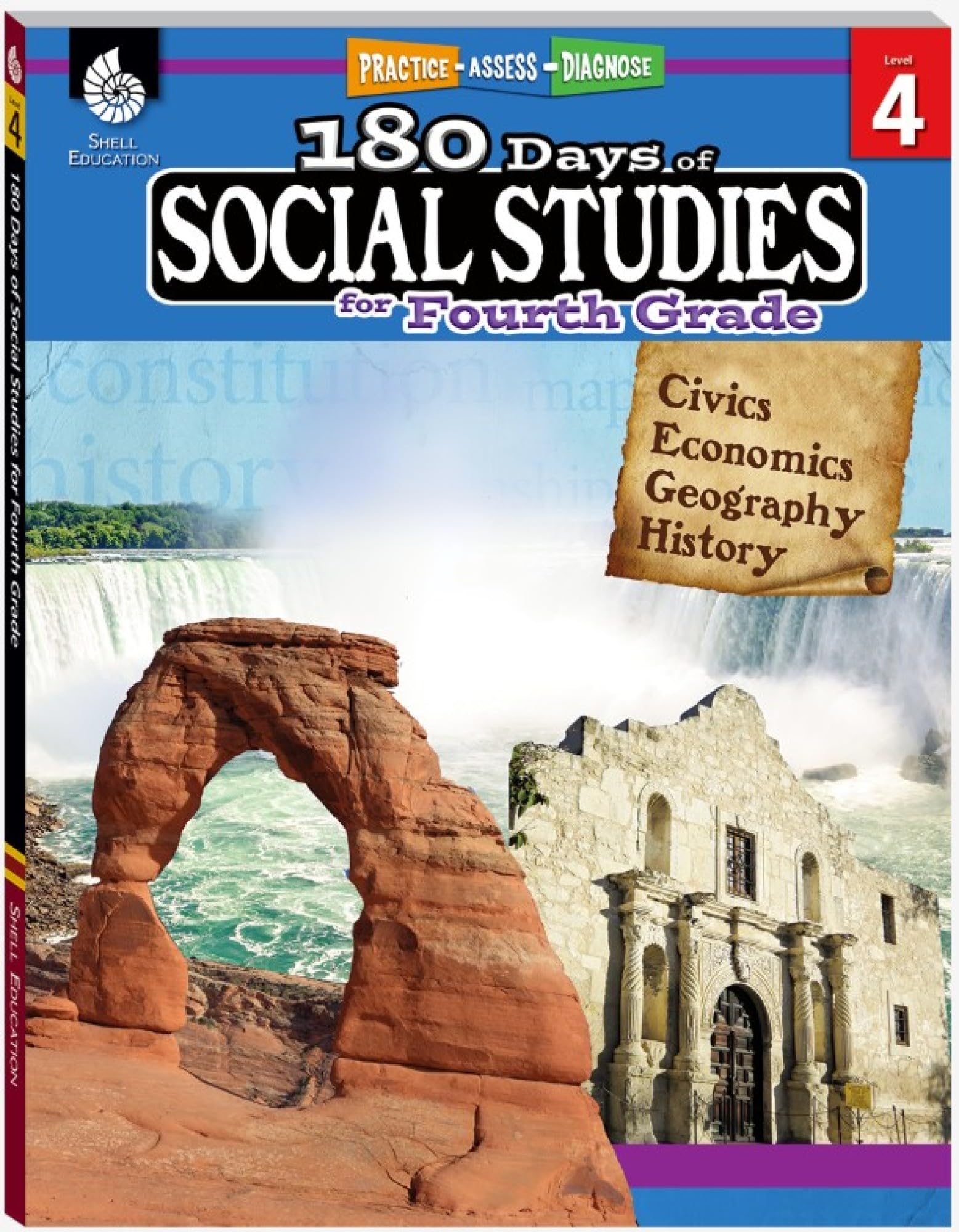 180 Days of Social Studies for Fourth Grade: Practice, Assess, Diagnose by Tomlinson, Marla