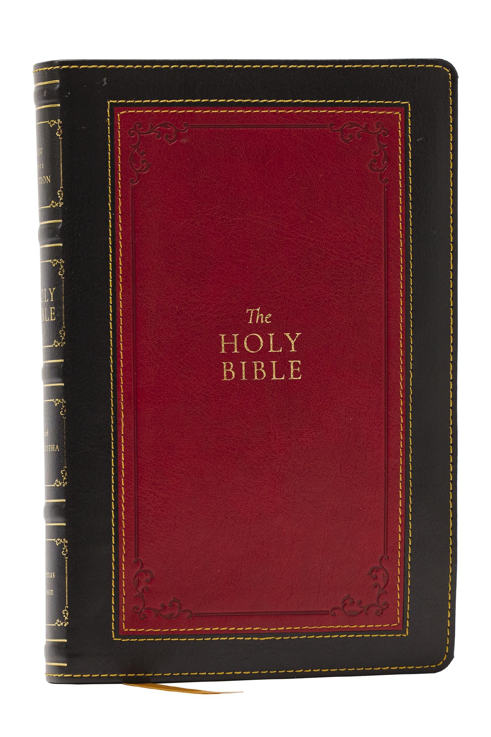 1611 KJV with Apocrypha, Black Leathersoft: Holy Bible by Thomas Nelson