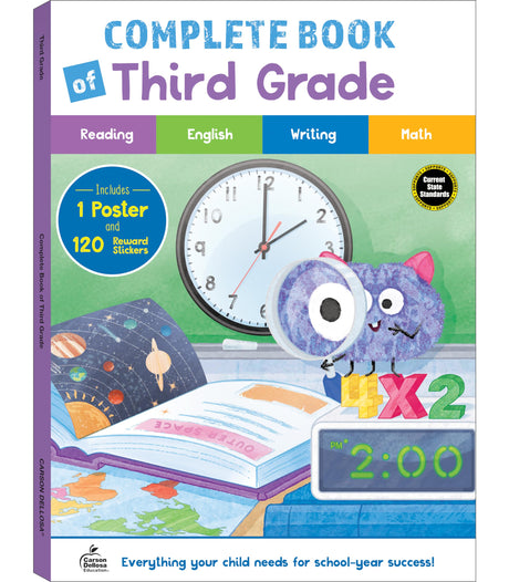Complete Book of Third Grade -- Carson Dellosa Education, Paperback