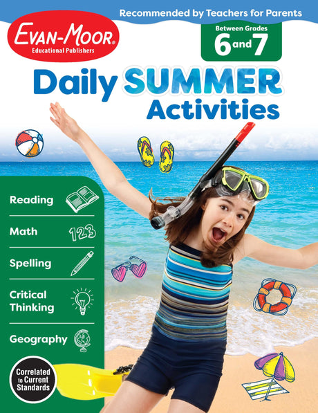 Daily Summer Activities Moving from 6th to 7th Gr -- Evan-Moor Educational Publishers, Paperback