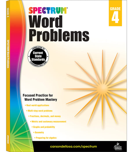 Word Problems, Grade 4: Volume 77 -- Spectrum, Paperback