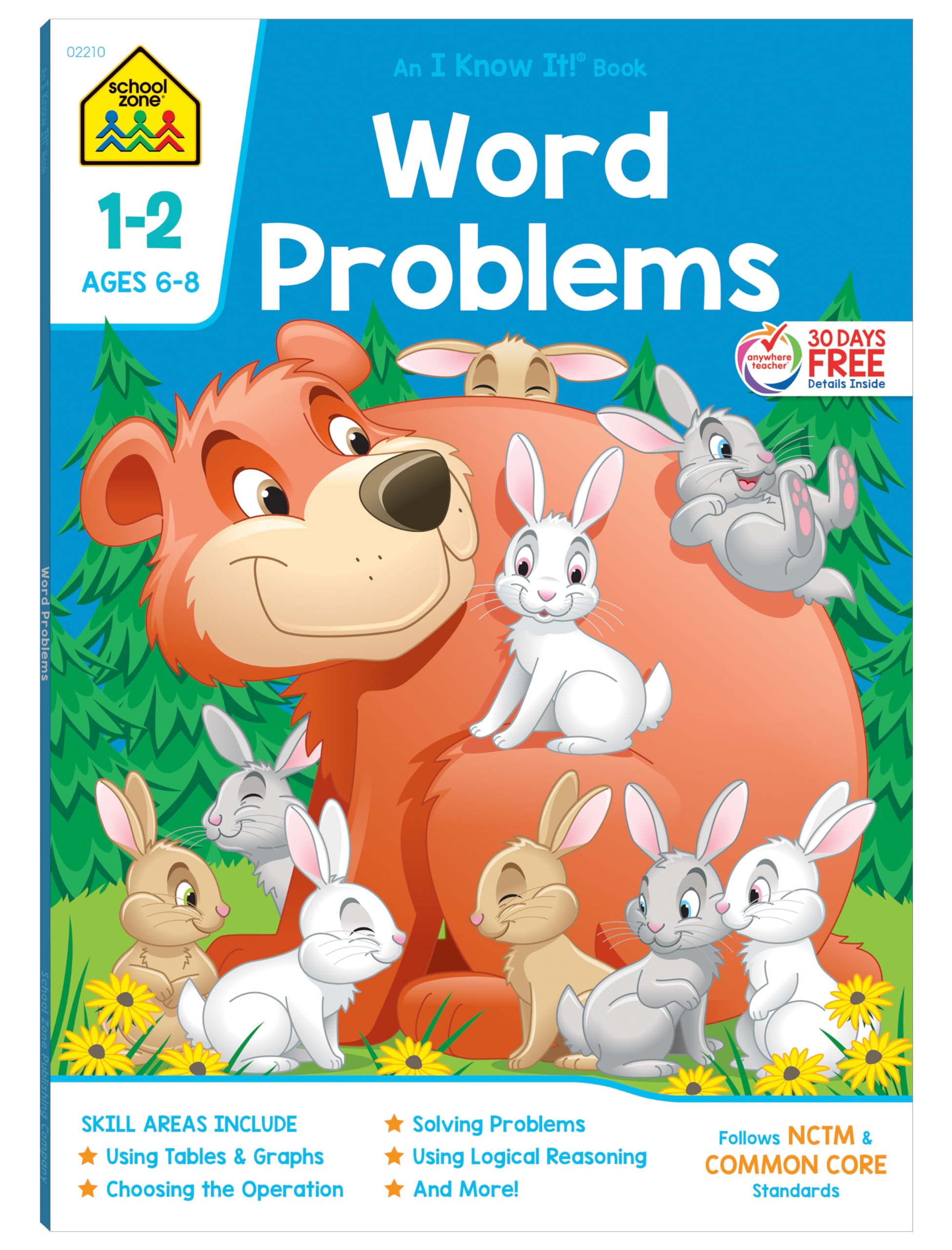School Zone Word Problems Grades 1-2 Workbook by Zone, School