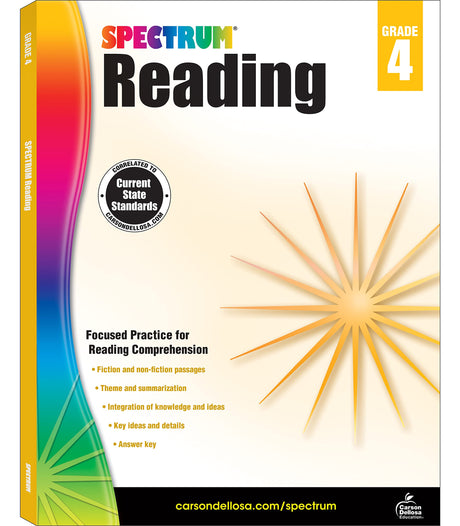 Spectrum Reading Workbook, Grade 4: Volume 23 -- Spectrum, Paperback