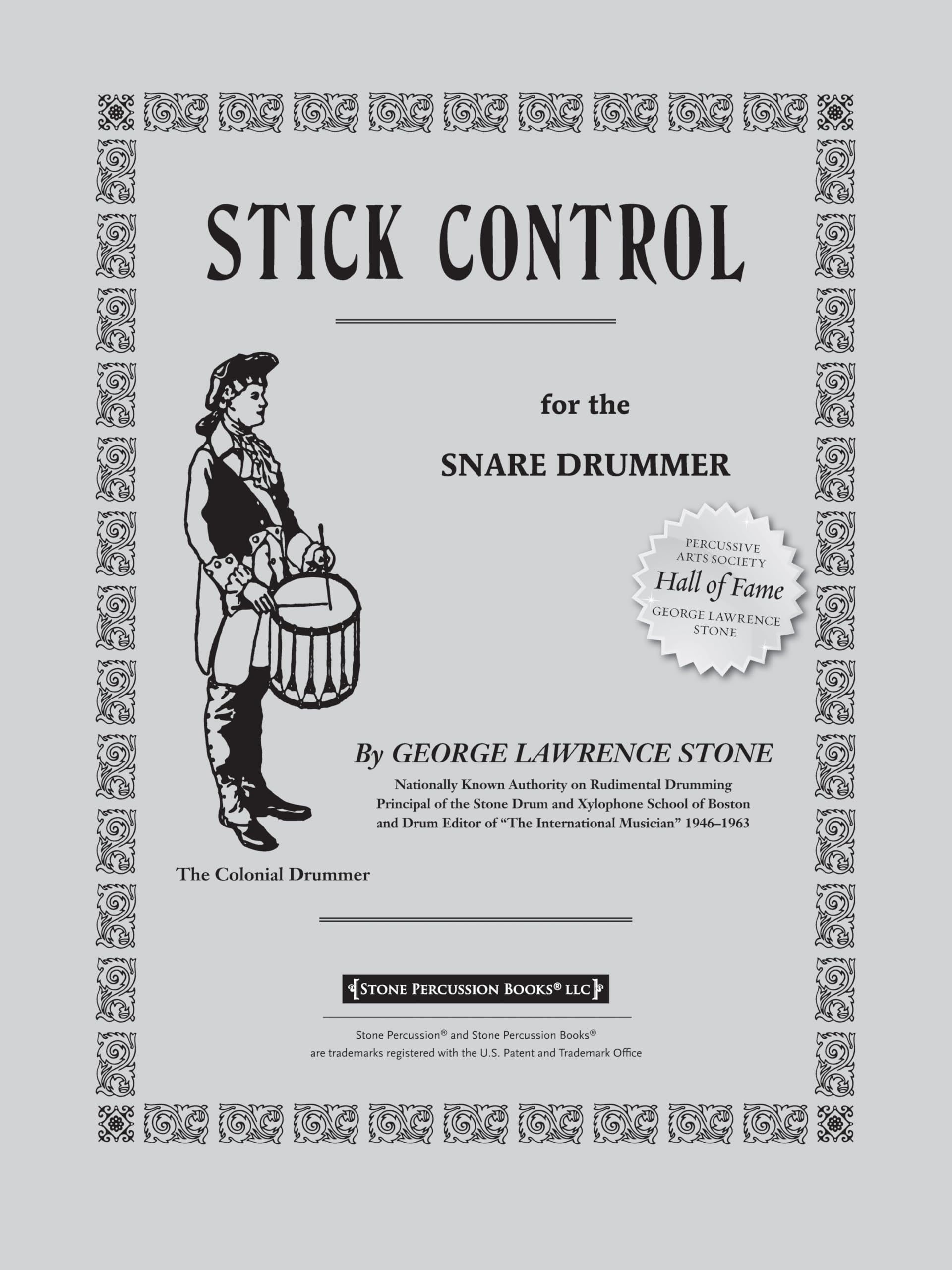 Stick Control: For the Snare Drummer by Stone, George Lawrence