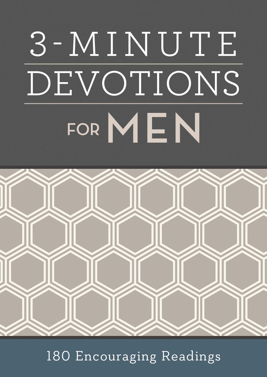 3-Minute Devotions for Men: 180 Encouraging Readings -- Compiled by Barbour Staff, Paperback