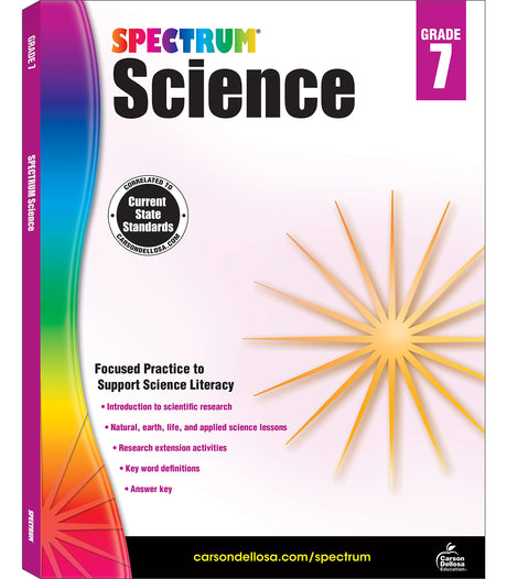 Spectrum Science, Grade 7: Volume 59 -- Spectrum, Paperback