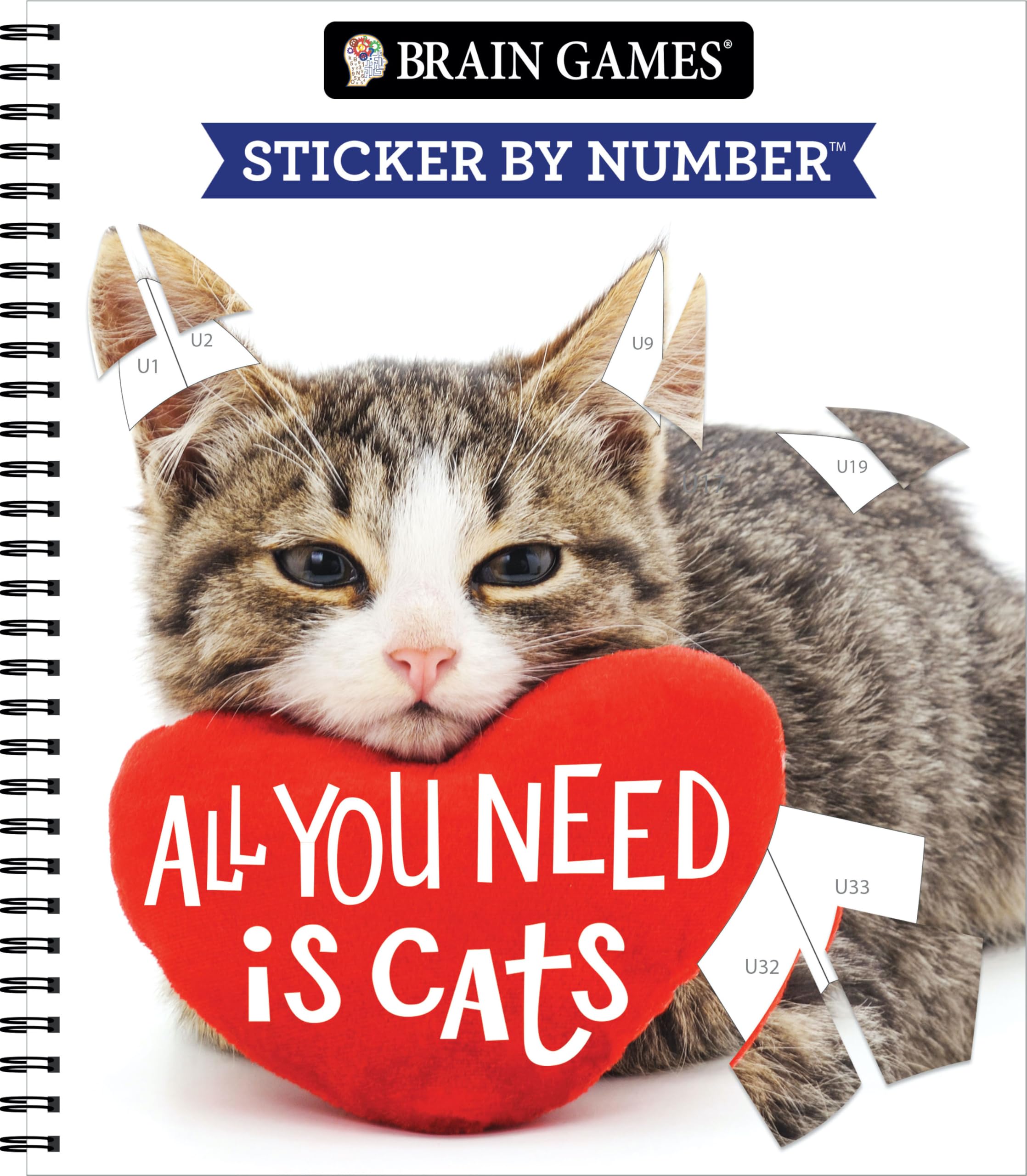Brain Games - Sticker by Number: All You Need Is Cats by Publications International Ltd