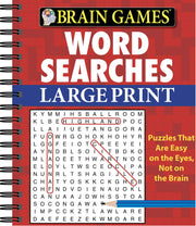 Brain Games - Word Searches - Large Print (Red) by Publications International Ltd