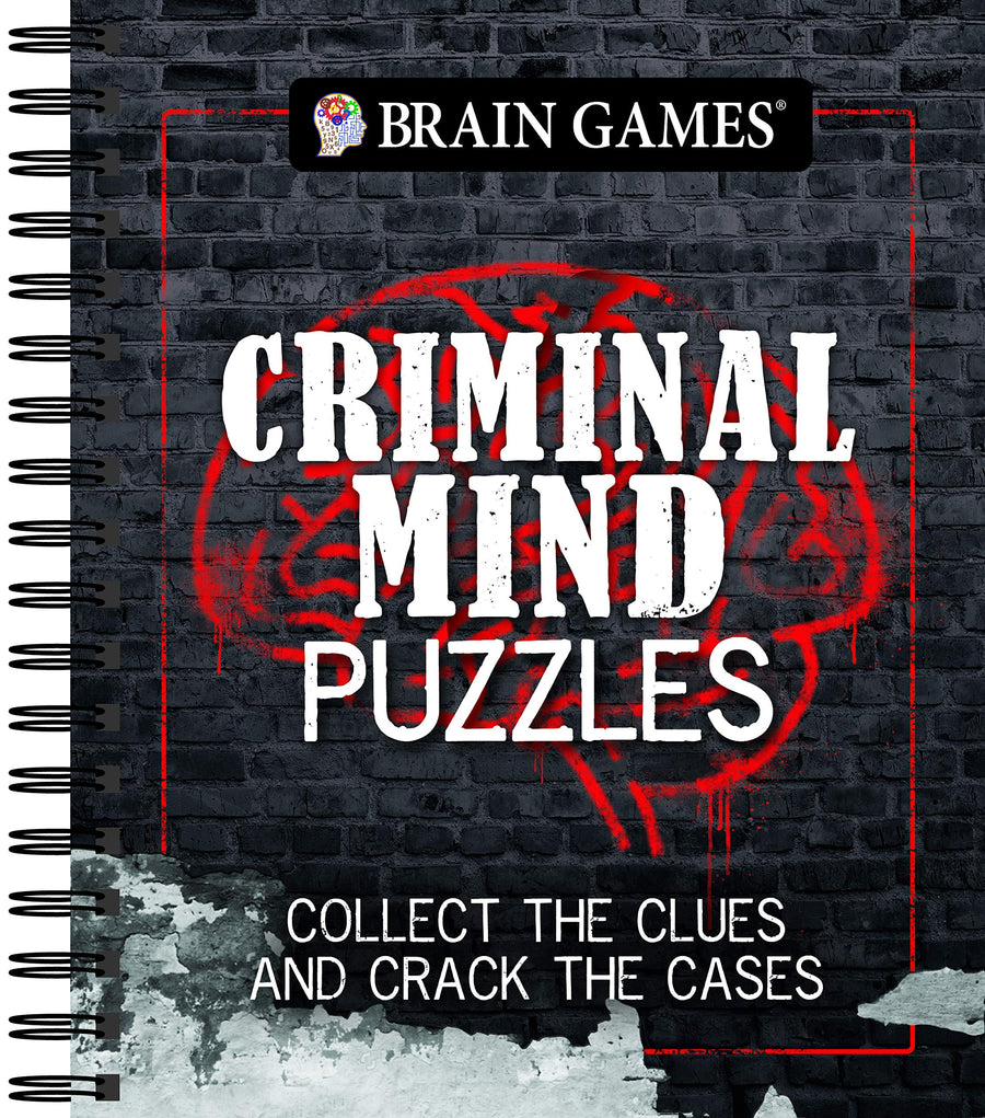 Brain Games - Criminal Mind Puzzles -- Publications International Ltd, Spiral