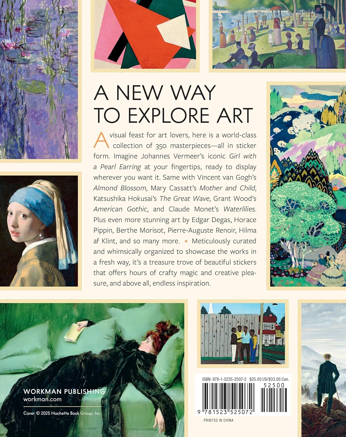 The Art Lover's Sticker Book: 350 Stickers from Artists Throughout History -- Kelly Lynch, Hardcover
