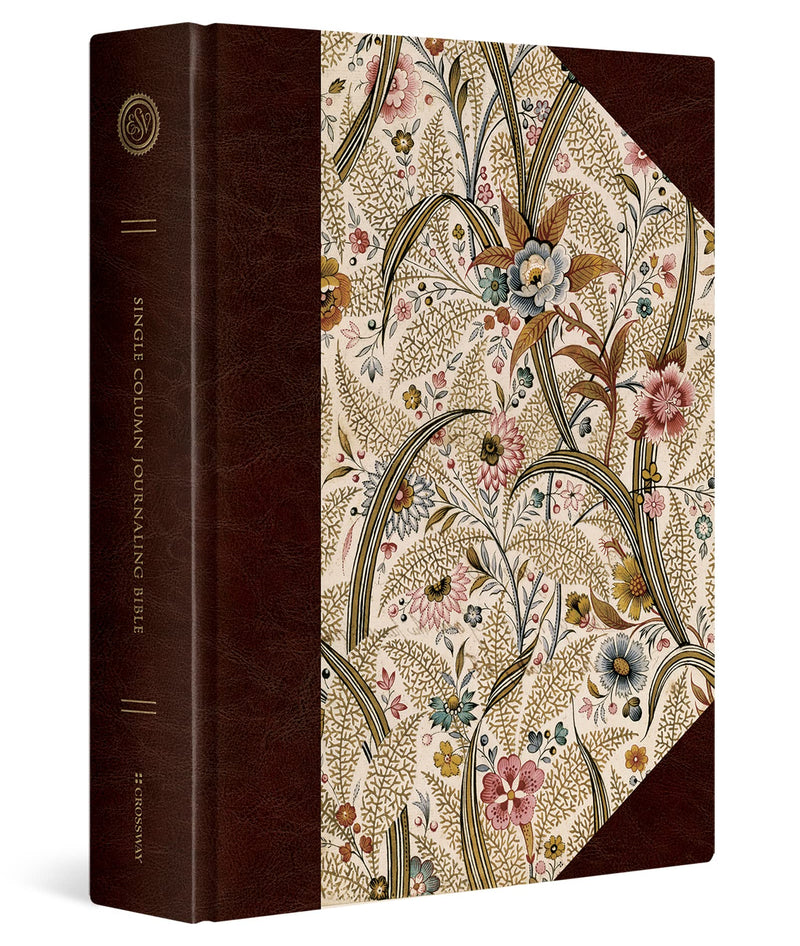 ESV Single Column Journaling Bible, Large Print (Summer Garden) by