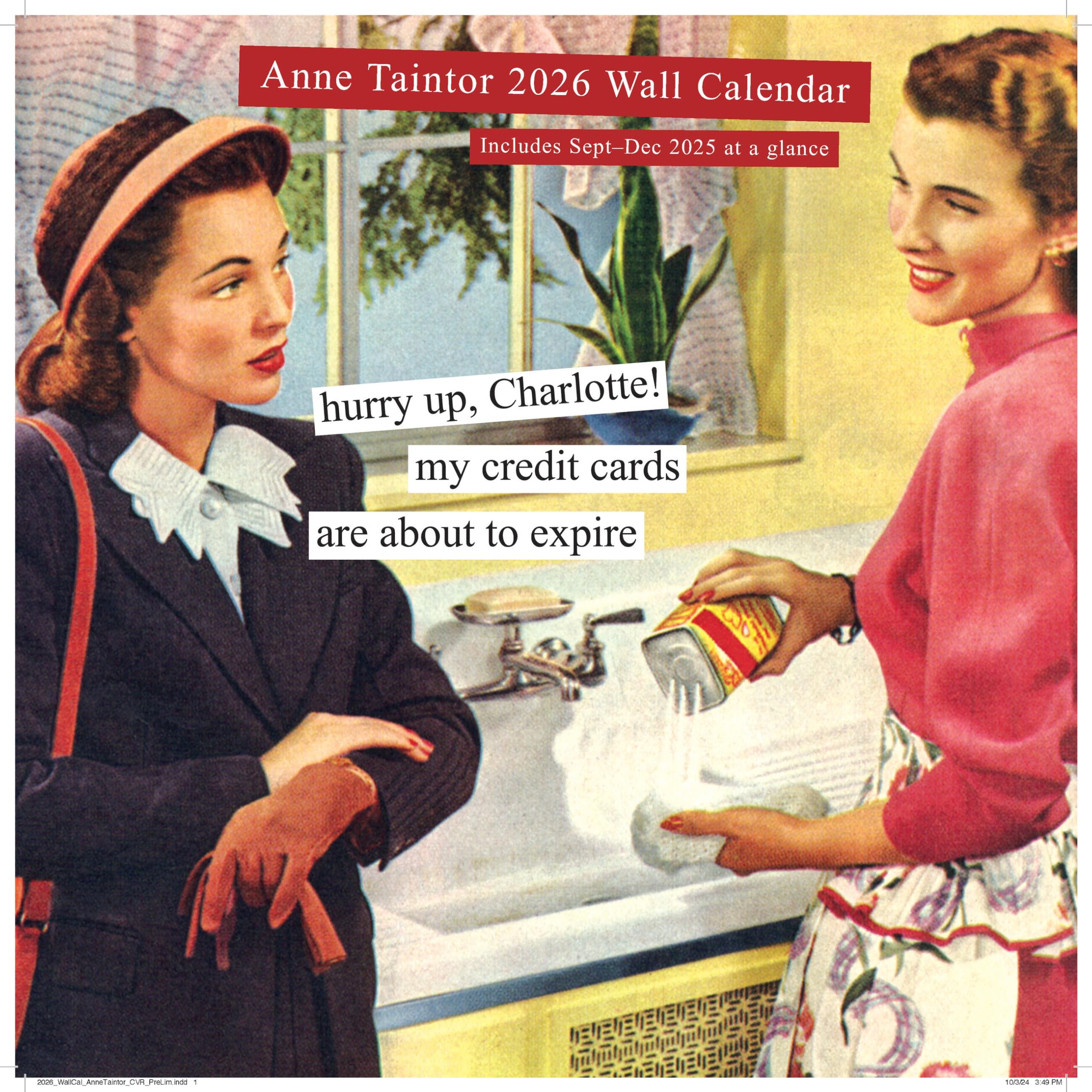 Anne Taintor 2026 Wall Calendar by Taintor, Anne