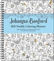 Johanna Basford 12-Month 2026 Weekly Coloring Calendar by Basford, Johanna
