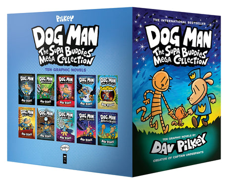 Boxed - Dog Man: The Supa Buddies Mega Collection: From the Creator of Captain Underpants (Dog Man #1-10 Box Set) -- Dav Pilkey, Hardcover