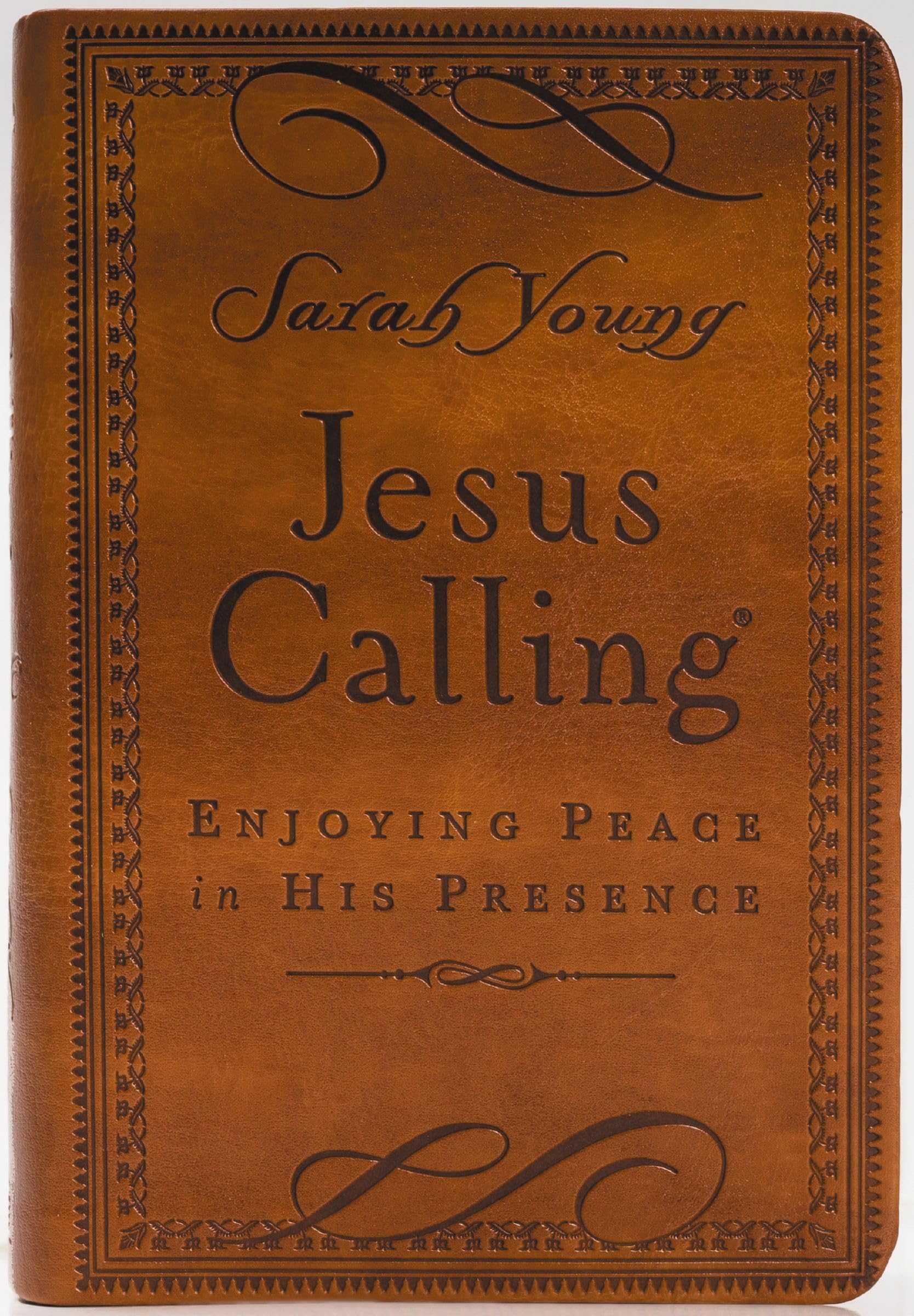 Jesus Calling, Small Brown Leathersoft, with Scripture References: Enjoying Peace in His Presence by Young, Sarah