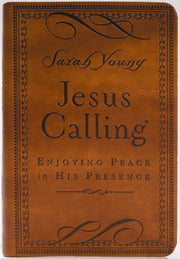 Jesus Calling, Small Brown Leathersoft, with Scripture References: Enjoying Peace in His Presence by Young, Sarah