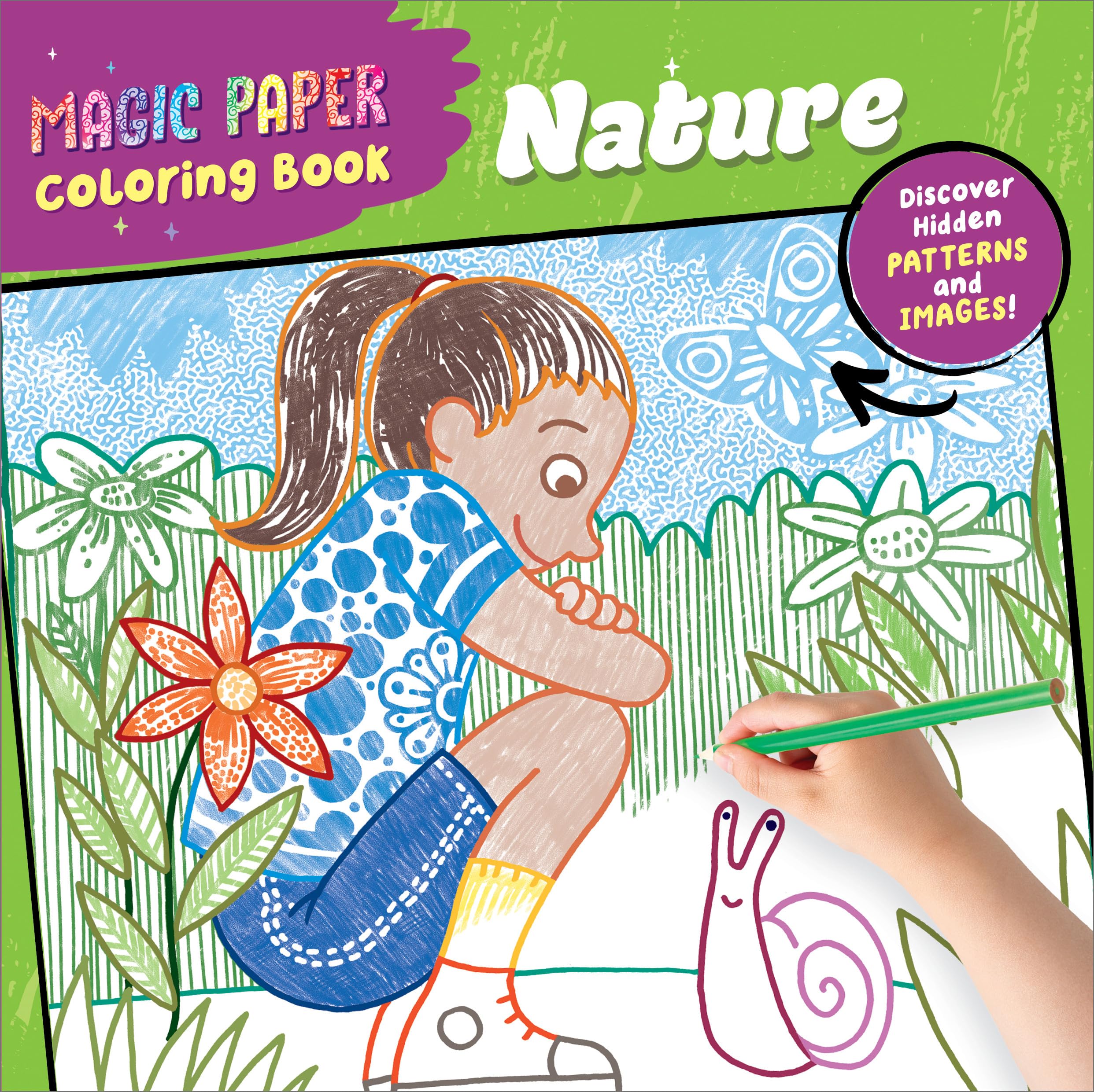Magic Paper Coloring Book: Nature: Discover Hidden Patterns and Images! by Pautner, Norbert