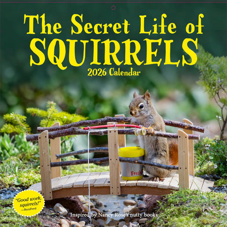 Secret Life of Squirrels Wall Calendar 2026 -- Nancy Rose, Wall