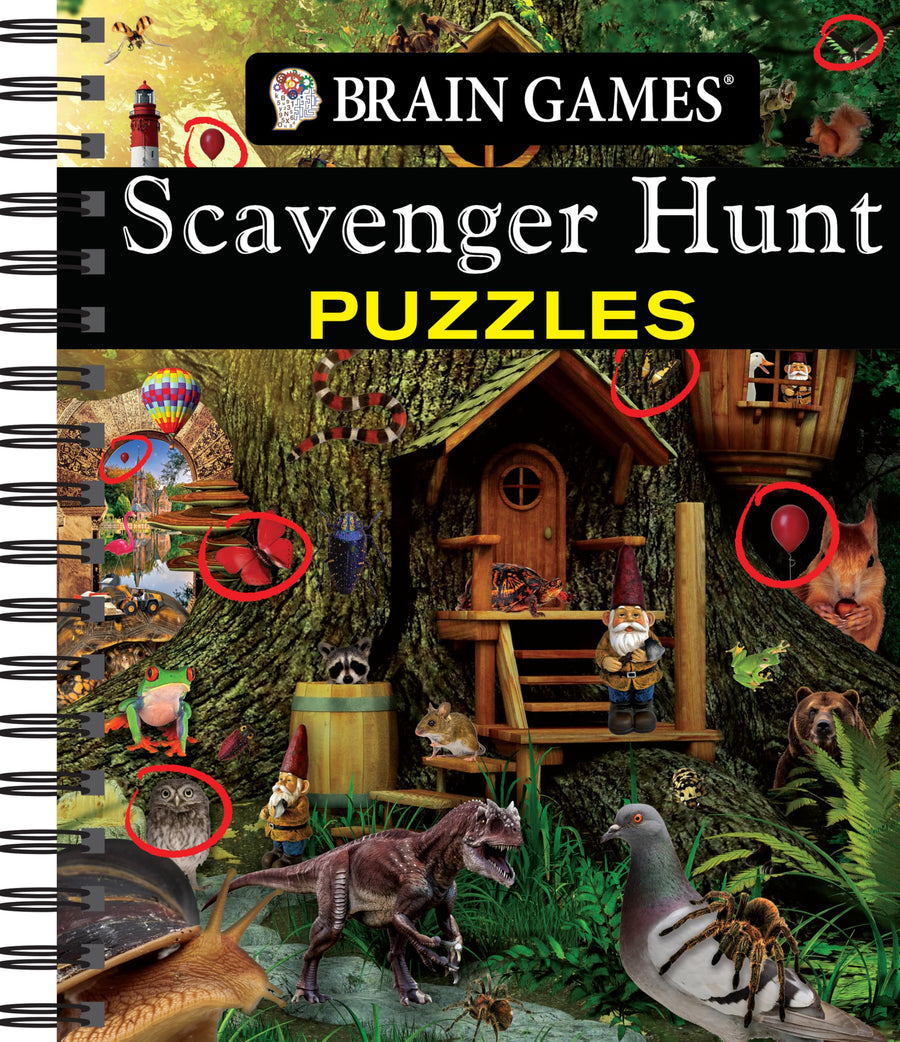 Brain Games - Scavenger Hunt Puzzles -- Publications International Ltd, Spiral