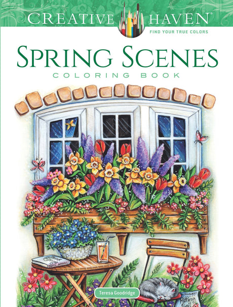 Creative Haven Spring Scenes Coloring Book -- Teresa Goodridge, Paperback
