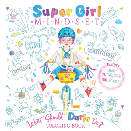 Super Girl Mindset Coloring Book: What Should Darla Do? -- Ganit Levy, Paperback