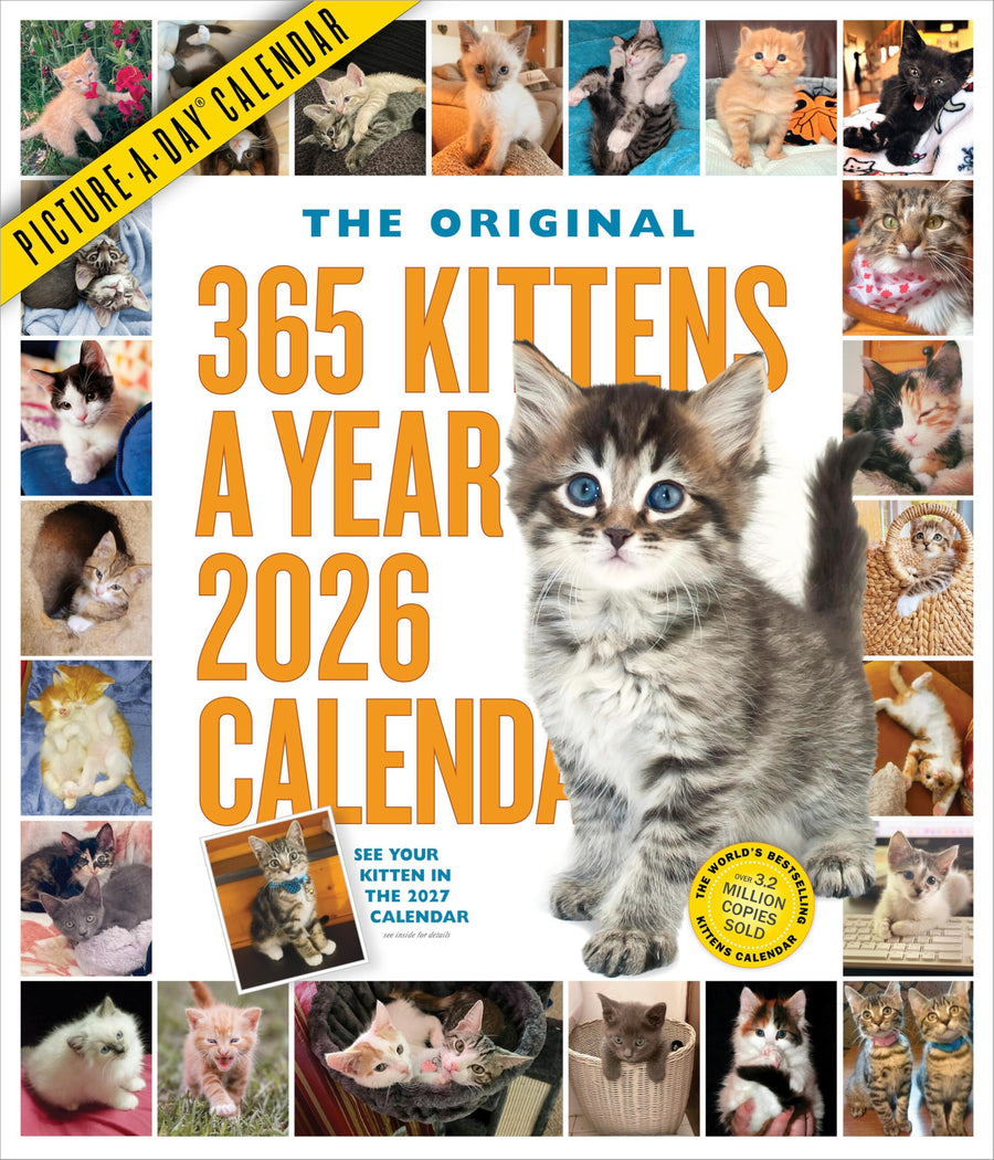 365 Kittens-A-Year Picture-A-Day(r) Wall Calendar 2026 -- Workman Publishing, Wall