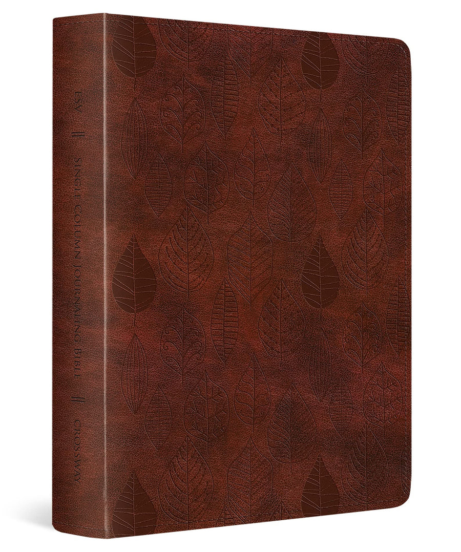 Single Column Journaling Bible-ESV-Leaves Design -- Crossway Bibles, Bible