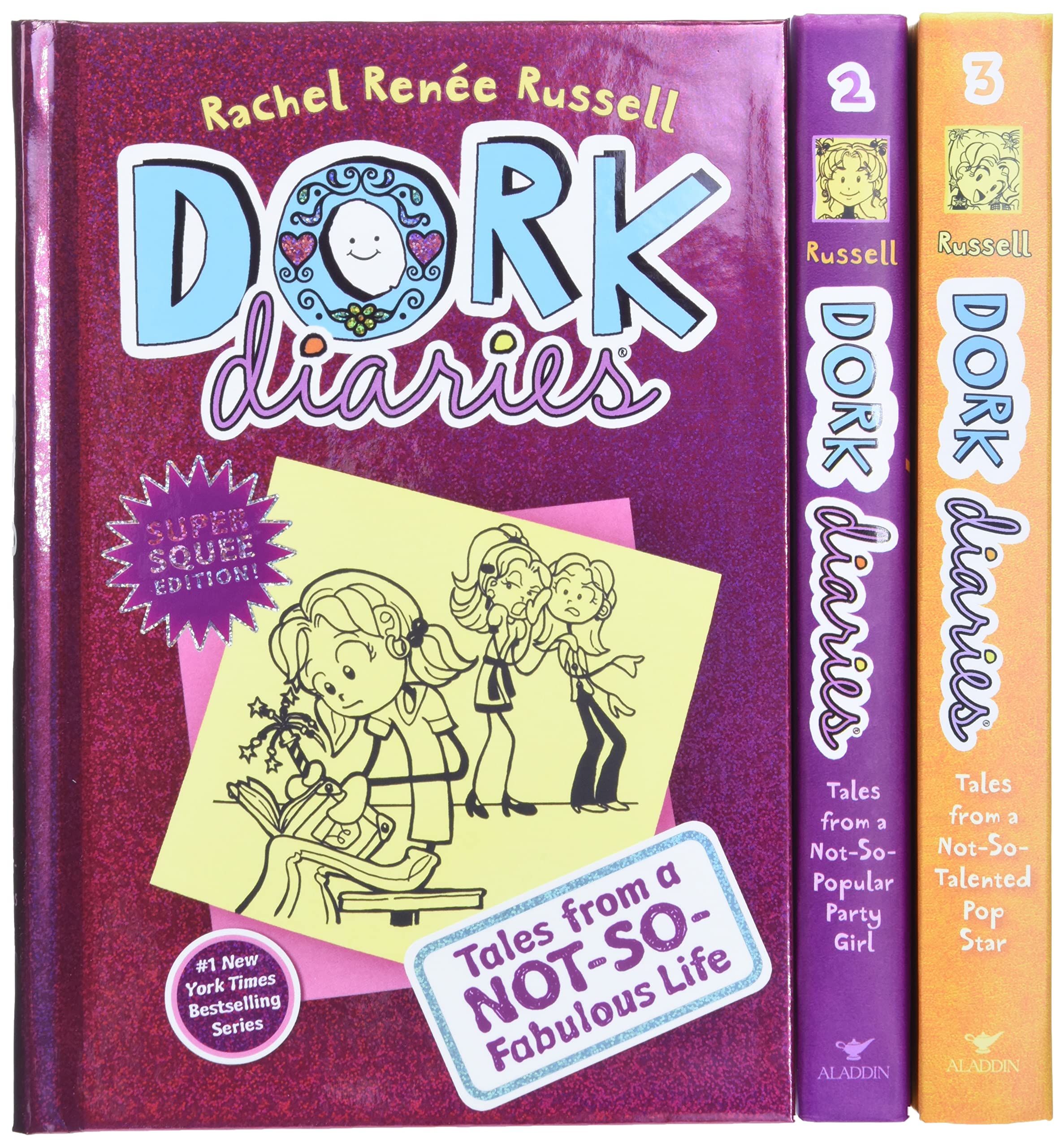 Dork Diaries Box Set (Book 1-3): Dork Diaries; Dork Diaries 2; Dork Diaries 3 by Russell, Rachel Renée