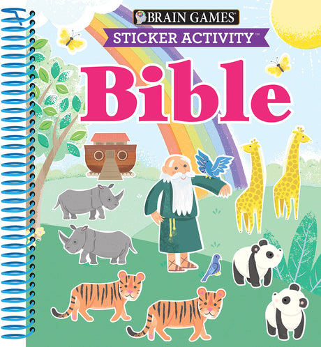 Brain Games - Sticker Activity: Bible (for Kids Ages 3-6) -- Publications International Ltd, Spiral