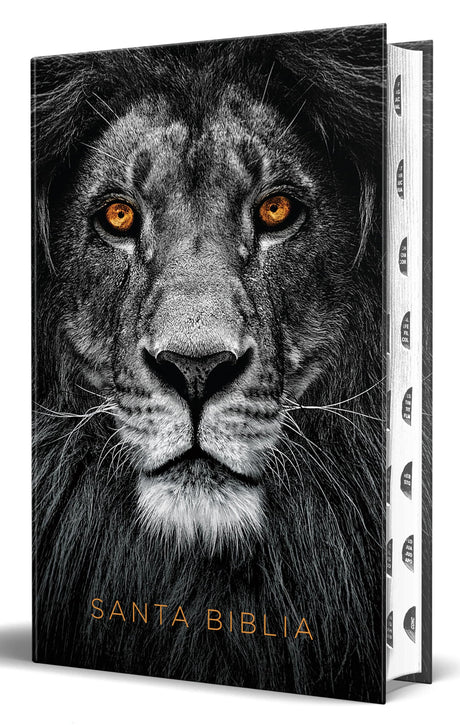 Biblia Rvr 1960 Letra Grande Tamaño Manual, Tapa Dura León de Juda Con Índice / Spanish Bible Rvr 1960 Handy Size Large Print Hardcover Lion of Judah -- Reina Valera Revisada 1960, Bible