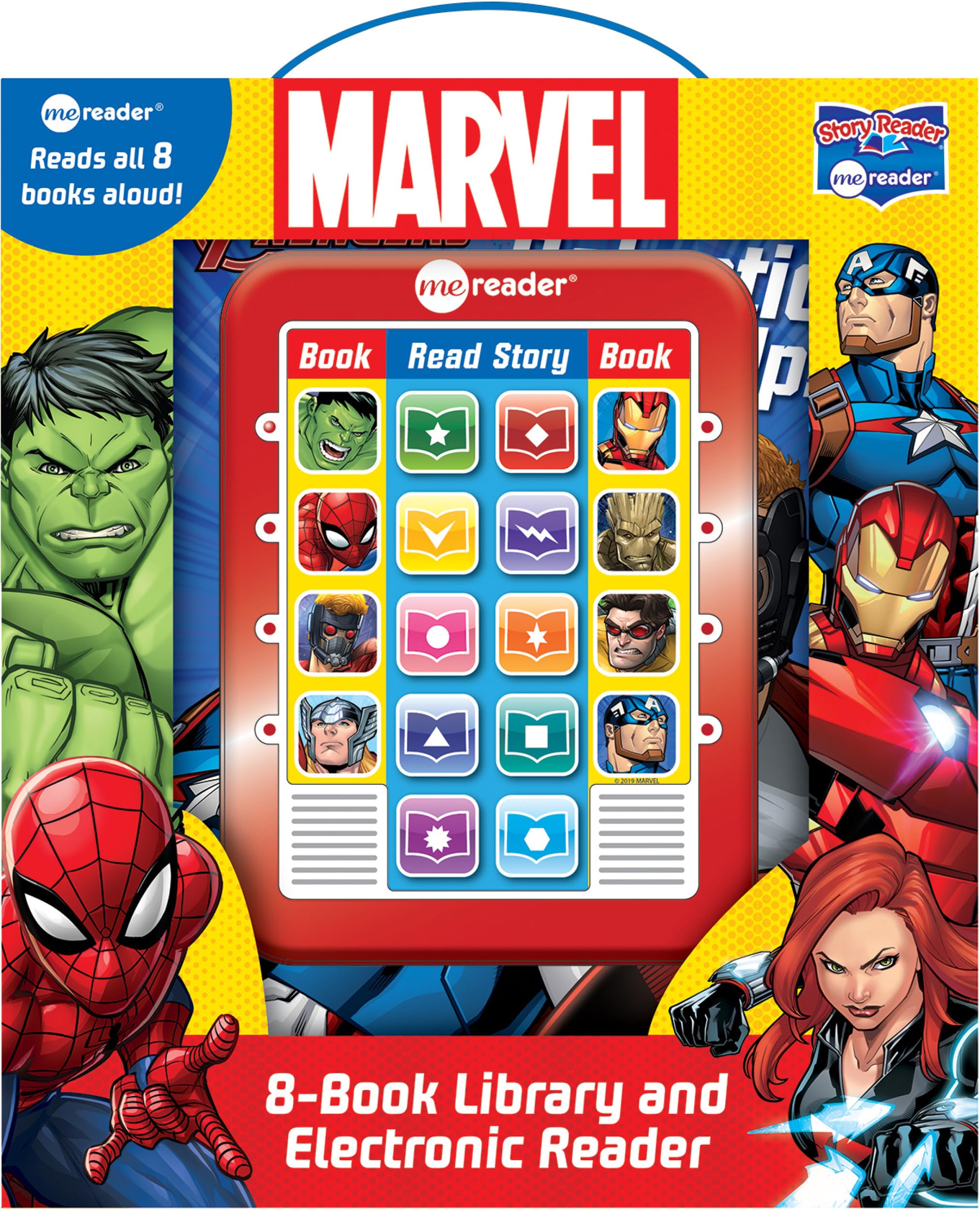 Marvel: Me Reader 8-Book Library and Electronic Reader Sound Book Set [With Electronic Reader and Battery] by Pi Kids