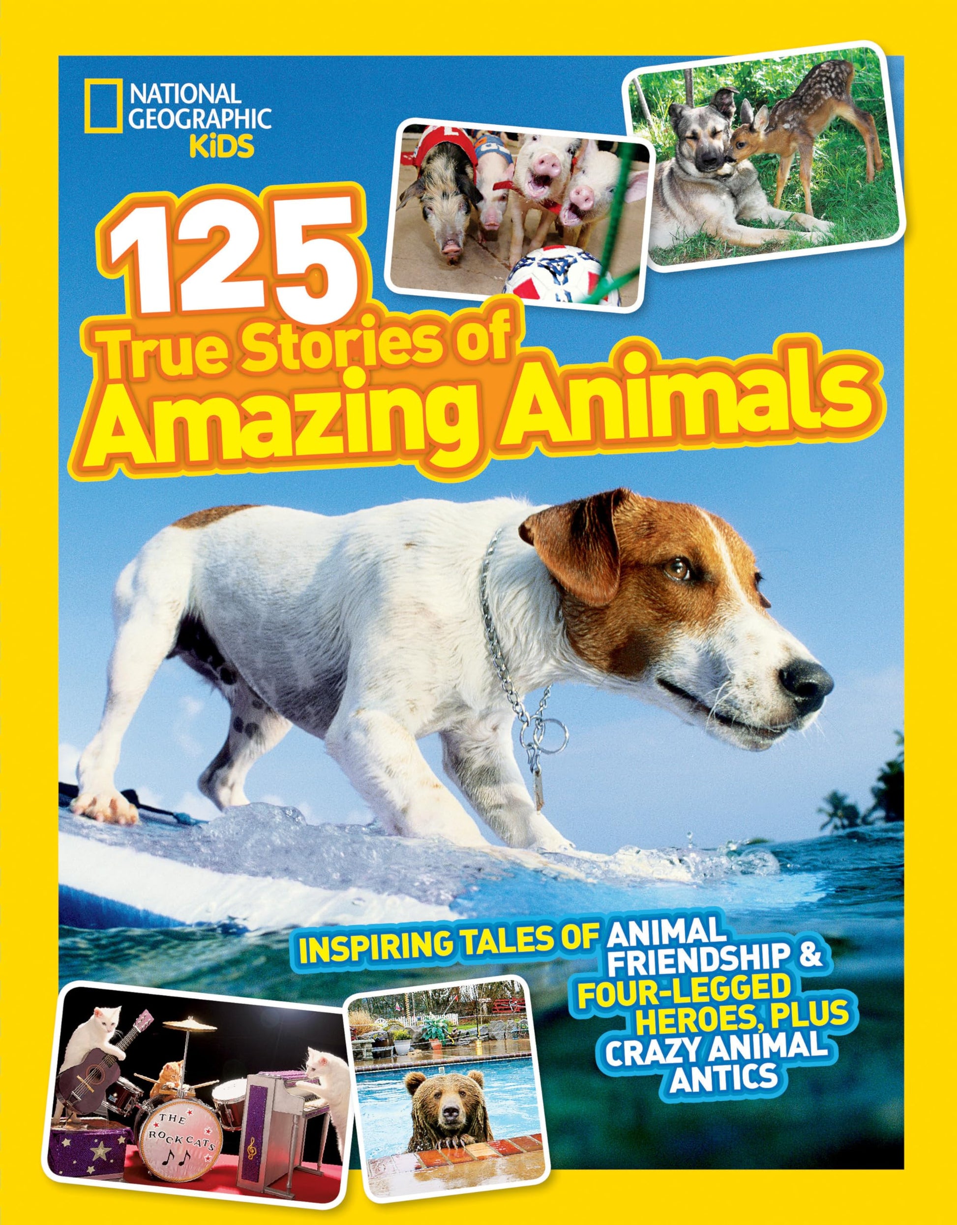 National Geographic Kids 125 True Stories of Amazing Animals: Inspiring Tales of Animal Friendship & Four-Legged Heroes, Plus Crazy Animal Antics by National Geographic Kids