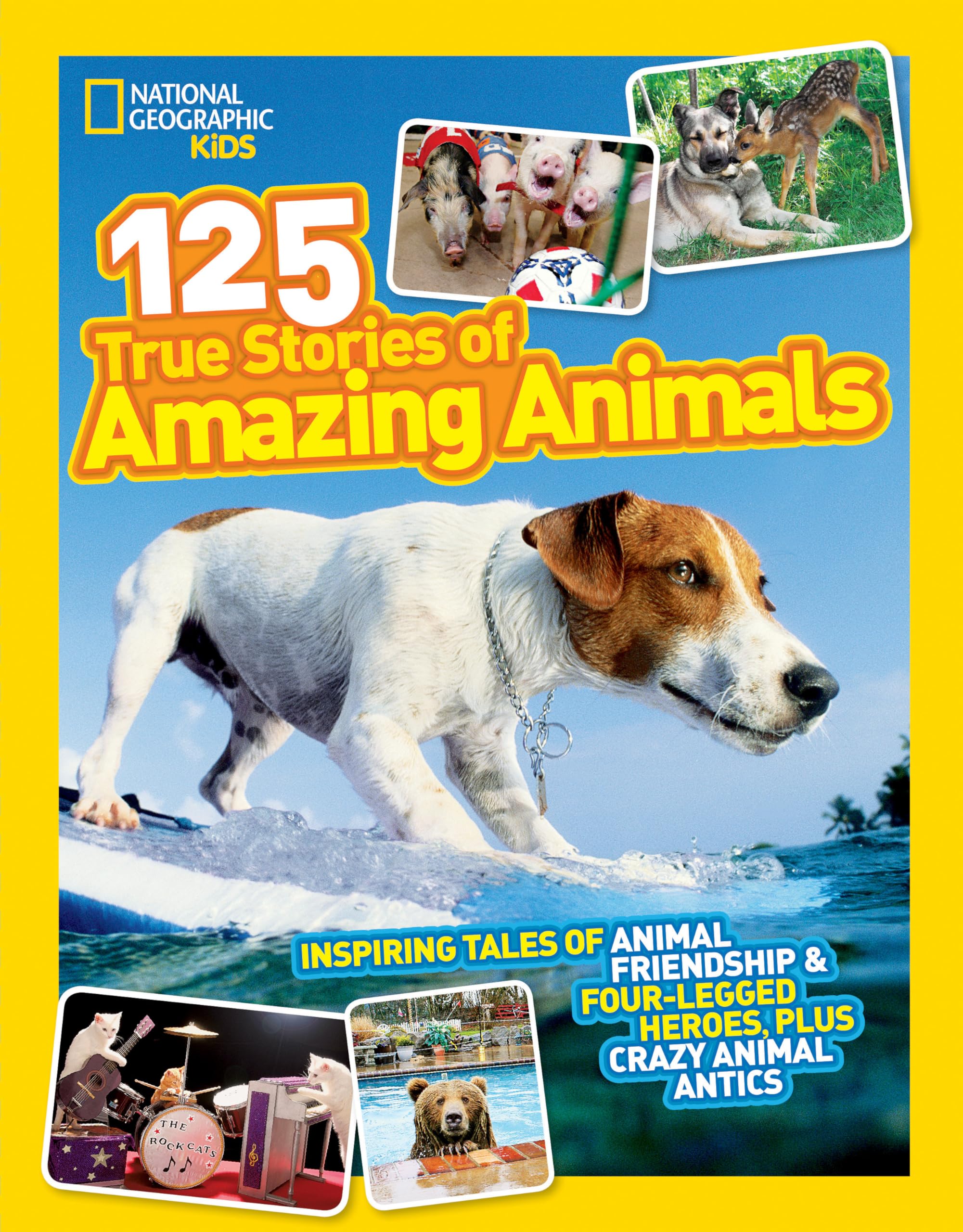 National Geographic Kids 125 True Stories of Amazing Animals: Inspiring Tales of Animal Friendship & Four-Legged Heroes, Plus Crazy Animal Antics by National Geographic Kids
