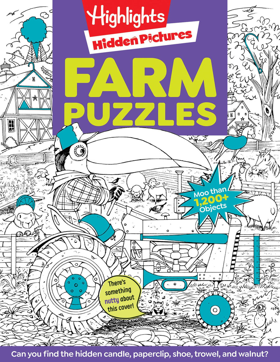 Farm Puzzles: Ultimate Farm Picture Puzzle Book with Over 1,200 Objects to Seek and Find, Farm-Themed Activity Book for Kids 6 and Older -- Highlights, Paperback