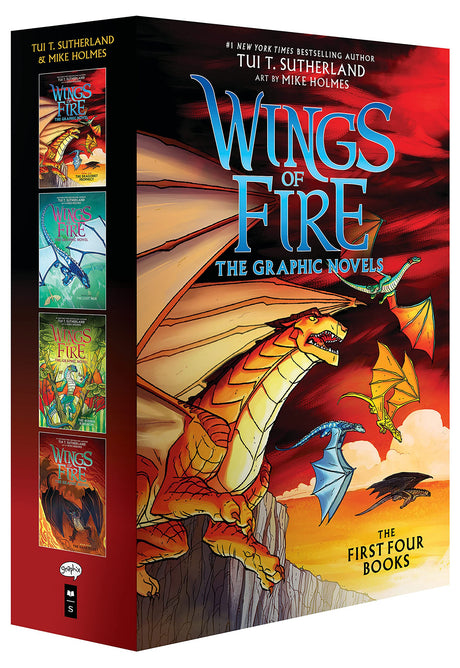 Wings of Fire #1-#4: A Graphic Novel Box Set (Wings of Fire Graphic Novels #1-#4) -- Tui T. Sutherland, Paperback