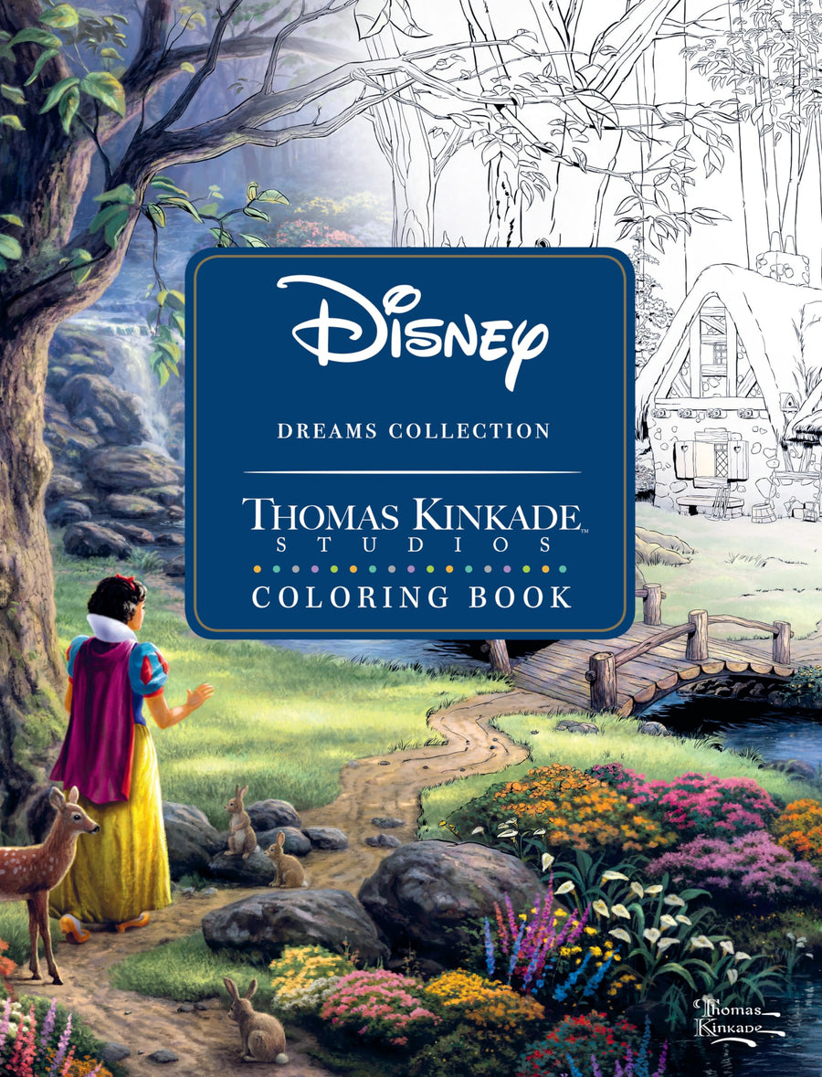 Disney Dreams Collection Thomas Kinkade Studios Coloring Book -- Thomas Kinkade, Paperback