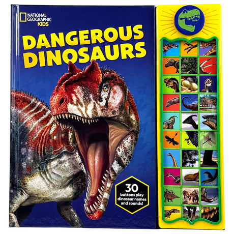National Geographic Kids: Dangerous Dinosaurs Sound Book [With Battery] -- Pi Kids, Hardcover