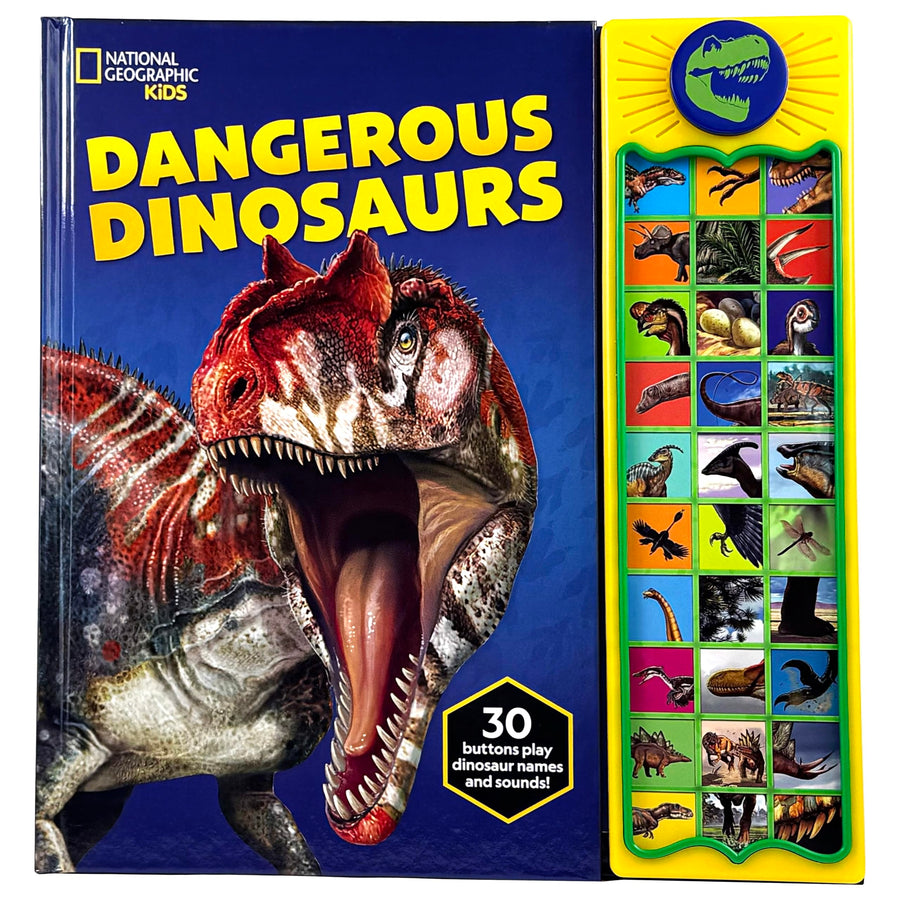 National Geographic Kids: Dangerous Dinosaurs Sound Book [With Battery] -- Pi Kids, Hardcover