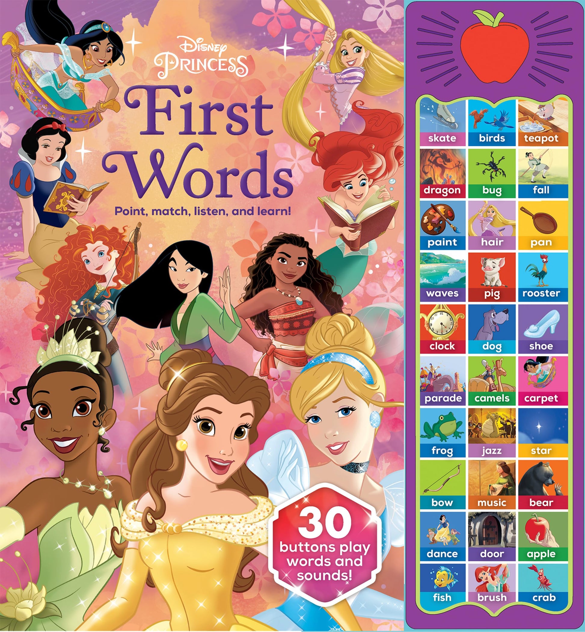Disney Princess: First Words Sound Book [With Battery] by The Disney Storybook Art Team