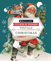 Brain Games - Sticker by Number - Vintage: Christmas by Publications International Ltd