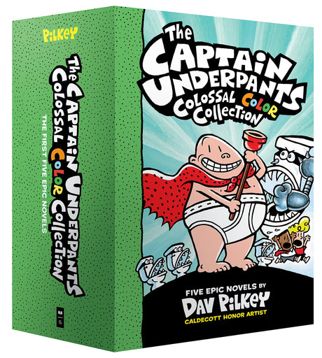 The Captain Underpants Colossal Color Collection (Captain Underpants #1-5 Boxed Set): From the Creator of Dog Man -- Dav Pilkey, Boxed Set