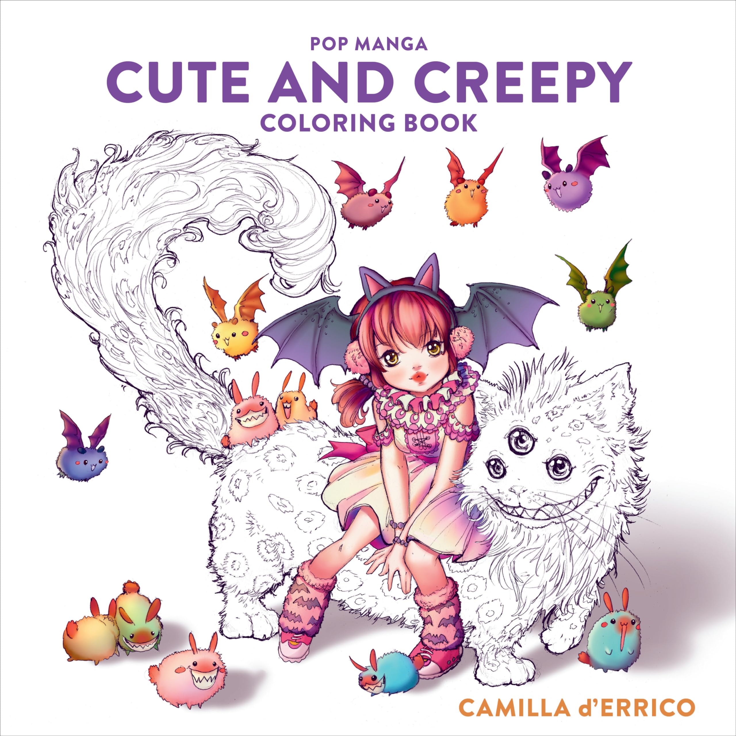 Pop Manga Cute and Creepy Coloring Book by D'Errico, Camilla
