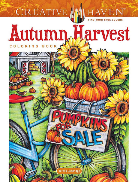 Creative Haven Autumn Harvest Coloring Book -- Teresa Goodridge, Paperback