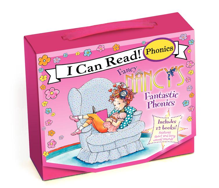 Fancy Nancy's 12-Book Fantastic Phonics Fun!: Includes 12 Mini-Books Featuring Short and Long Vowel Sounds by O'Connor, Jane