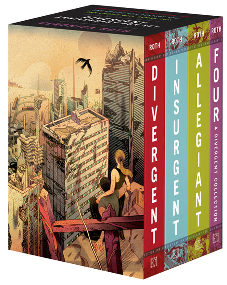 Divergent Anniversary 4-Book Box Set: Divergent, Insurgent, Allegiant, Four -- Veronica Roth, Paperback