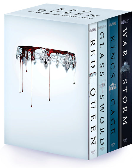 Red Queen 4-Book Paperback Box Set: Red Queen, Glass Sword, King's Cage, War Strom -- Victoria Aveyard, Other