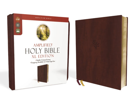 Amplified Holy Bible, XL Edition, Leathersoft, Burgundy -- Zondervan, Bible