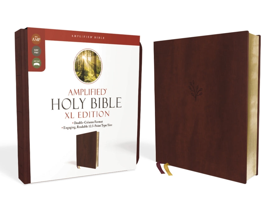 Amplified Holy Bible, XL Edition, Leathersoft, Burgundy -- Zondervan, Bible
